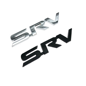 Etiqueta Decorativa Exterior de Material Cromado para Carrocería y Maletero Trasero de Lexus SRV, Modelo Forten FT-025, Color Plata y Negro, con Logotipo de Lexus SRV Modificado - Product Image 6