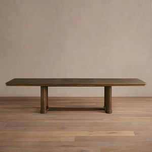 Solid <b>Wood</b> Extensible Dining Table Modern Traditional Design Stable Rectangle American <b>Rustic</b> Wooden Dining Table - Product Image 3