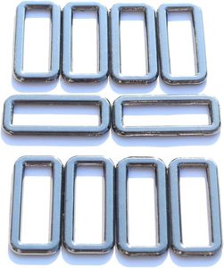 Pcs Inch <b>Thin</b> Belt Bag Die Cast Rectangle <b>Ring</b> Buckles Webbing Strap Loops Adjuster Square Buckle In Color - Product Image 4