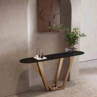Console murale moderne en métal de luxe léger pour salon, entrée, bureau polyvalent pour la maison et les bureaux