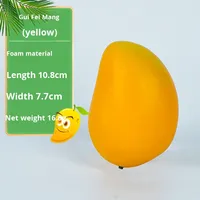 Décoration d'intérieur Premium YUNJIN : Faux fruit artificiel Grand Mangue Royale Verte en mousse moulée par injection, écologique et légère, imitation ivoire, 70G