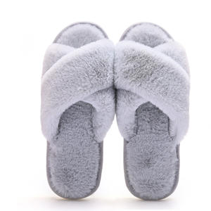 Pantuflas de Invierno para Mujer, Tallas 36-41, con Banda Cruzada, Antideslizantes, de Felpa Suave, para Interiores, Personalizadas, Marca BSCI - Product Image 4
