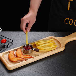 Newell, venta al por mayor japonesa, plato para servir <span class=keywords><strong>sushi</strong></span>, Plato decorativo personalizado para servir frutas, bandejas de madera para <span class=keywords><strong>sushi</strong></span> con asas - Product Image 1