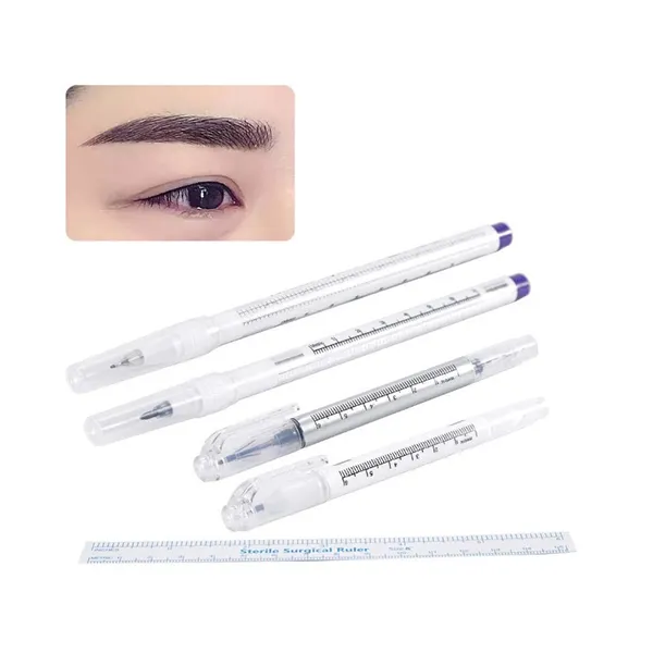 Tattoo Piercing Skin Marker, Medische Chirurgische Scribe Pen Met Steriele Heerser