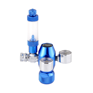 Hot Sale US <span class=keywords><strong>Standard</strong></span> Aquarium CGA320 <span class=keywords><strong>CO2</strong></span>-Zylinder Mini Dual Gauge Display Blasen zähler Rückschlag ventil Druckregler - Product Image 1