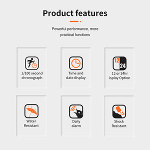 Chronomètre numérique électronique portable en plastique, best-seller, avec fonction de comptage jusqu'à 100 tours, alarme, haute qualité, personnalisable et étanche - Product Image 3