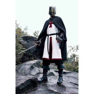 2025 hommes médiévaux croisés chevaliers tunique Renaissance guerrier templier Cosplay hauts - Product Image 1