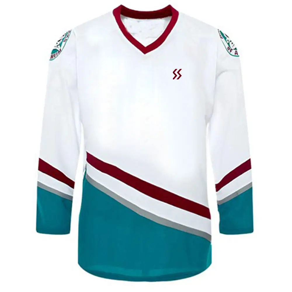 Yüksek kaliteli özel takım buz hokeyi Jersey özel tasarım kendi Logo buz hokeyi Jersey antrenman kıyafeti buz hokeyi Jersey
