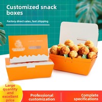 Boîte à emporter rectangulaire jetable en carton blanc pour poulet frit, avec couvercle rabattable, impression offset, emballage pour snacks, livraison traiteur