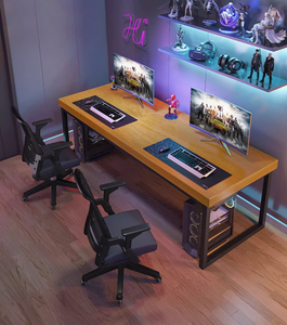 Fabrik-Großhandel Einfacher Schreib- und Lerntisch 1,8m Lange Tischplatte <span class=keywords><strong>2</strong></span>-Personen-Position Gaming-Schreibtisch Massivholz Großer Computertisch - Product Image 2