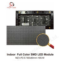 Module LED P2.5 pour intérieur, alimentation 160x80mm, écrans publicitaires LED RGB sans soudure