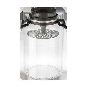 Pickling <b>Jar</b> Food Grade <b>Plastic</b> 5L Cylinder With Handle Airtight Vented For Vegetables And Sauces - Product Image 3