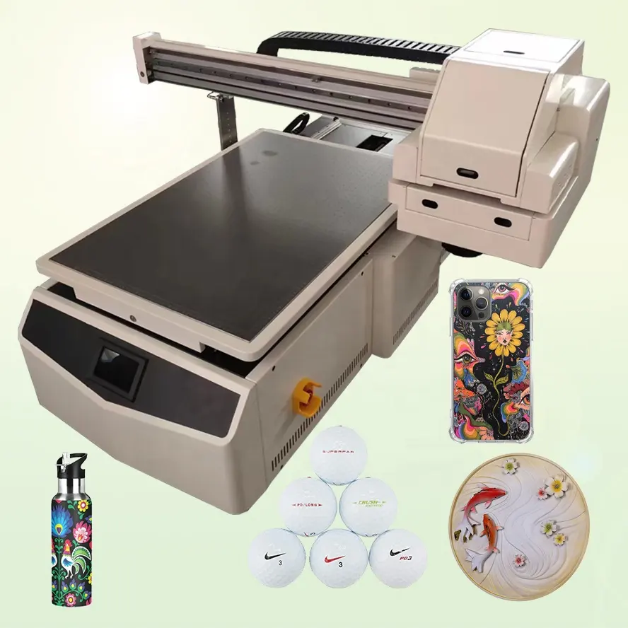 Zunsun Industriële Inkjet Printer A1 Groot Formaat Digitale Uv Flatbed Printer 9060 Uv Printing Shop Machines