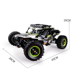 Moc Gạch <span class=keywords><strong>Buggy</strong></span> Điều Khiển Từ Xa Đị<span class=keywords><strong>a</strong></span> Hình Off-Road Leo Xe Tải Mô Hình Xây Dựng Khối Bộ - Product Image 6
