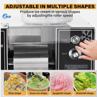 Machine à glace pilée commerciale en acier inoxydable de la marque BLG, équipement de restauration pour les boutiques de desserts, les magasins de thé au lait, usage professionnel