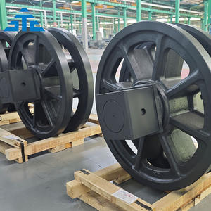 Pabrik grosir <span class=keywords><strong>Crawler</strong></span> mesin derek suku cadang <span class=keywords><strong>Hitachi</strong></span> Scx300 derek depan panduan Idler - Product Image 3