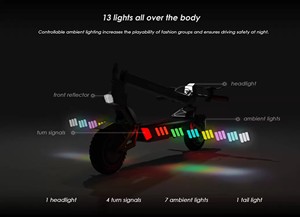 Patinete Eléctrico Kukirin <span class=keywords><strong>G1</strong></span> <span class=keywords><strong>Pro</strong></span> Kugoo, Motor Dual de 800w*2, Alcance de 70 km, Alta Velocidad de 55 km/h, Plegable - Product Image 4