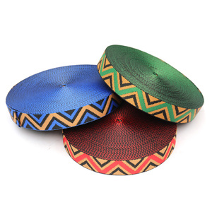 Винтажные аксессуары для сумок с уникальным дизайном, экологичные, с геометрическим узором, волнистые, 100% полиэстер - Product Image 2