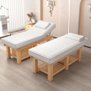 Table de massage réglable, lit de beauté, table de thérapie faciale, matelas matelassé, mobilier de salon et spa - Product Image 1
