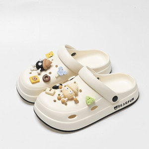 Sandalias <span class=keywords><strong>Crocs</strong></span> de Suela Gruesa EVA 2024, Calzado de Verano para <span class=keywords><strong>Mujer</strong></span>, Antideslizantes, para Playa - Product Image 1