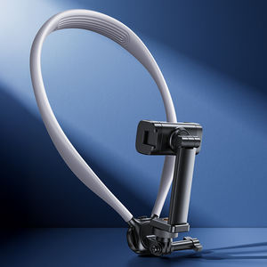 Support de <span class=keywords><strong>téléphone</strong></span> à fixation sur le cou, clip flexible en silicone, alliage d'aluminium ABS, rotation à 360 degrés, portable pour la photographie mobile Android - Product Image 1