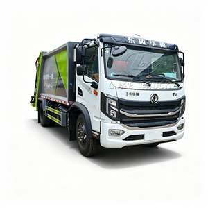 Camion compacteur d'ordures Dongfeng Huashen T3 à chargement arrière, 8 m³, 10 m³, camion de compression des déchets, camion d'assainissement avec certificat CE ISO - Product Image 4