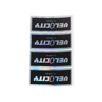 Stiker Vinyl Perekat Logo Foil Warna Kustom Mewah, Dicetak CMYK, Tahan Air, Dapat Didaur Ulang, untuk Ponsel, Komputer, Kamera