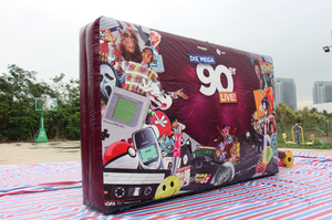 Mur gonflable carré en promotion pour événements publicitaires commerciaux en extérieur - Product Image 2