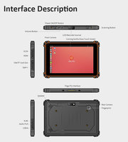 Tablette Ubuntu ip67 étanche NFC empreinte digitale tablette industrielle robuste pc 8 10 pouces tablette robuste linux robuste