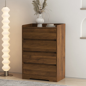 Comò Moderno in Legno con 4 Cassetti Senza Maniglie, Mobile Contenitore Impermeabile per Camera da Letto - Product Image 4