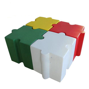 Custom FRP Pebble <b>Seat</b> Modern Office Lobby Waiting Chair Durable Public Bench for Government Halls - Product Image 2