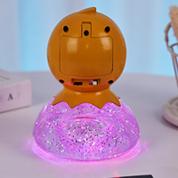 Lampe de nuit LED 3D scintillante en forme de canard nordique TH, changeant de couleur RGB, avec piles AAA, pour la décoration de la chambre d'enfant