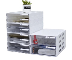 Plastic <strong>A4</strong> File <strong>Drawer</strong> for Office Document &amp; clear Plastic Stackable Storage <strong>Drawer</strong> - Product Image 1