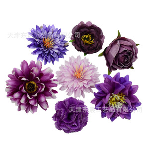 Fleurs artificielles violettes Dongchen Crafts pour épingles à cheveux de mariée, coiffes de remise de diplôme, kit DIY - Product Image 5