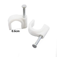 100 attaches-câbles en plastique noir/blanc pour câbles Ethernet, haut-parleurs, fils électriques, support de fixation, organisateur électronique