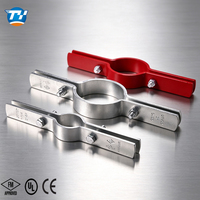 Collier de fixation Unistrut UTT50, support vertical galvanisé pour collier de raccordement en acier pour système d'incendie de bâtiment commercial