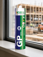 Scellant silicone anti-moisissure GP 668, type acétique, adhésif transparent pour verre, pour la fixation des aquariums, des fenêtres et des portes