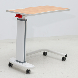 Table de <span class=keywords><strong>repas</strong></span> réglable en hauteur MN-OVT002, plateau mobile pour lit d'hôpital avec roulettes - Product Image 3