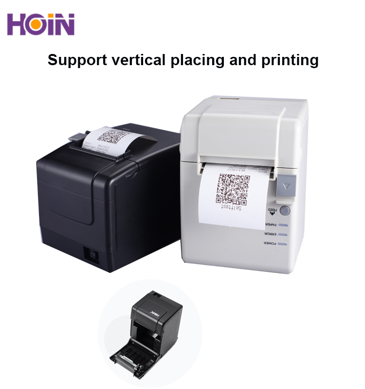 Hoin Latest Designed Thermal Receipt Printer 80mm Black and White with High Performance HOP-H806