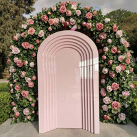 Support de fond en PVC personnalisé support de fleurs arc de scène décoration de toile de fond de mariage