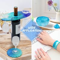 Résine époxy haute dureté transparente, durcissement à température ambiante 24H, entièrement étanche, résistante aux rayures pour l'art en résine et le travail du bois