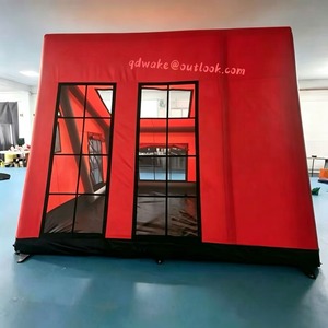 Carpa Inflable en Forma de Casa <span class=keywords><strong>Roja</strong></span>, Resistente al Agua y a los Rayos UV, para Reuniones Familiares al Aire Libre - Product Image 4