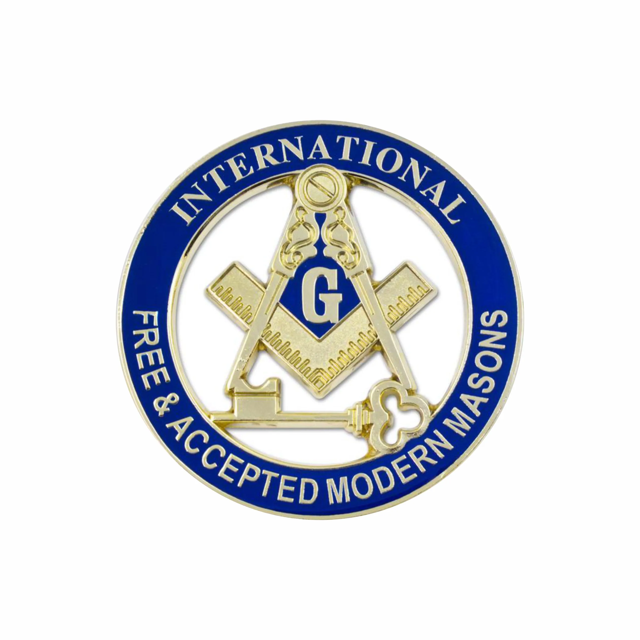 Masonic International Free and Accepted Modern Masons Auto Emblem Car Badges Decals