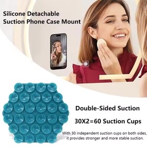 Support de téléphone à aspiration Offres Spéciales Double face support de téléphone portable collant pour miroir douche utilisé support de téléphone portable mains libres - Product Image 2