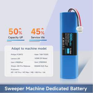 Batterie au lithium-ion personnalisée <span class=keywords><strong>18650</strong></span> 14.4V 5600mAh Smart BMS pour robot aspirateur balayeuse - Product Image 3