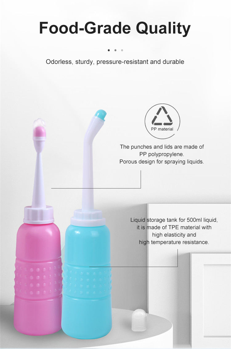 Bidet Portatile Da Viaggio 500ml Con 2 Ugelli - Igiene Personale, Post Parto E Bambini - Eco Friendly E Senza Carta - Foto 10