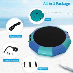 Trampolín Acuático con Capacidad para 330 Libras, 10 Pies, Duradero, con Inflador - Product Image 6