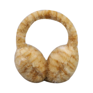 Милые зимние наушники с принтом кошки для студентов, теплые мягкие плюшевые утеплители для ушей, накладки на уши для холодной погоды - Product Image 5