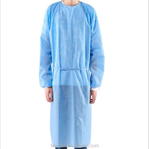 Robe en polypropylène 50 g/m² avec film microporeux imperméable robe de chimio jetable imperméable robes d'isolement jetables - Product Image 6