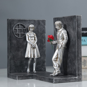 Sujetalibros con Figura de Gesto de Amor, Decoración de Resina Creativa, Antideslizante, Organizador de Escritorio para <span class=keywords><strong>el</strong></span> Hogar y la Oficina - Product Image 3